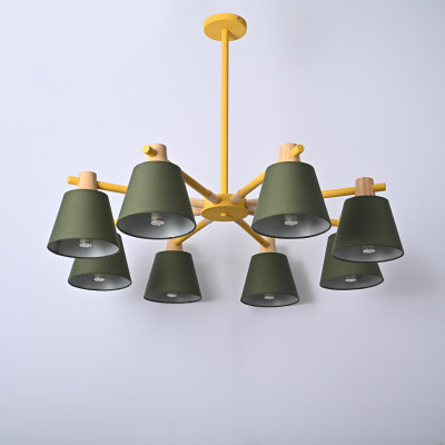 Люстра на штанге NATURA A GREEN 8