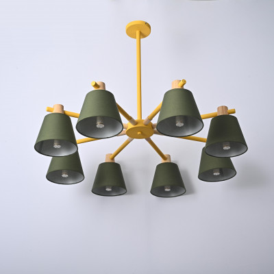 Люстра на штанге NATURA A GREEN 8