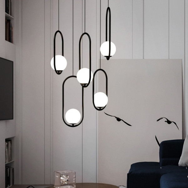 Подвесной светильник Matthew McCormick hoop 50 Silver MILA Pendant от ImperiumLoft