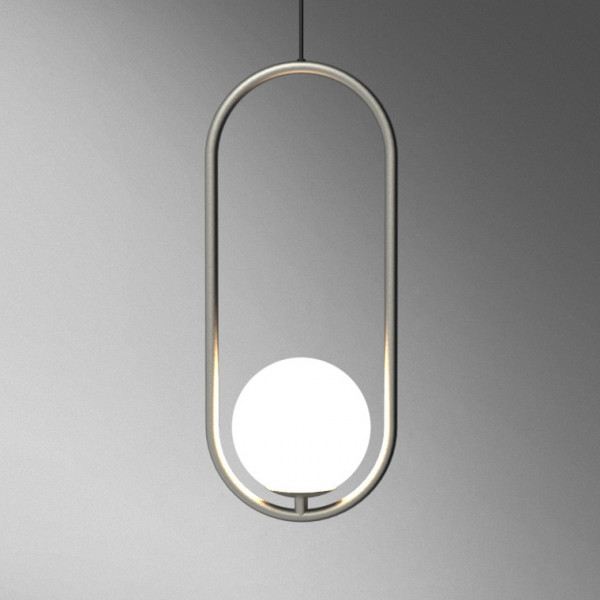 Подвесной светильник Matthew McCormick hoop 40 Silver MILA Pendant от ImperiumLoft