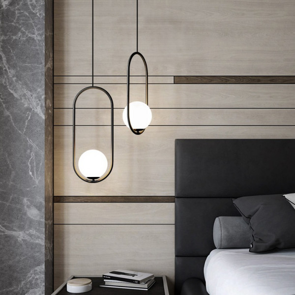 Подвесной светильник Matthew McCormick hoop 40 Silver MILA Pendant от ImperiumLoft