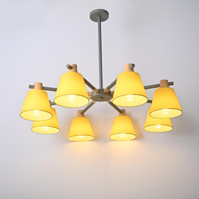 Люстра на штанге NATURA A YELLOW 8