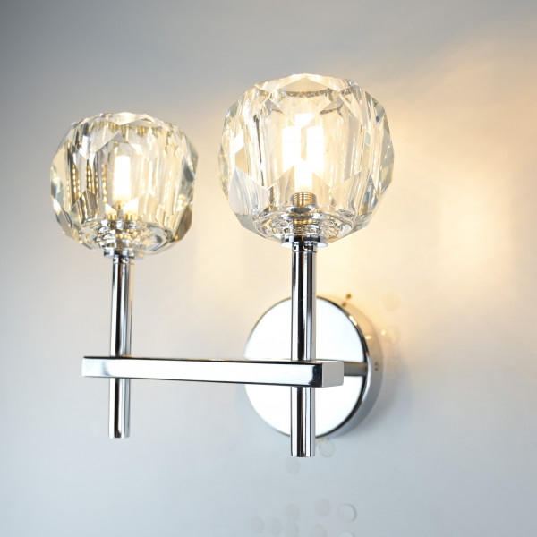 Бра Boule de Cristal Double Sconce Chrome от ImperiumLoft