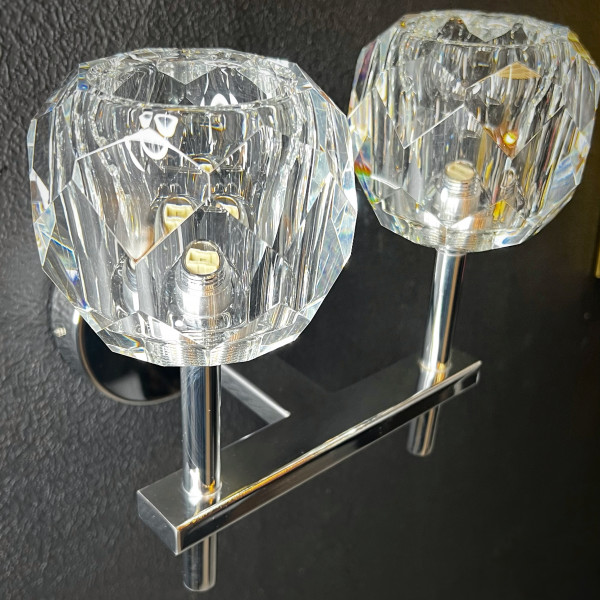 Бра Boule de Cristal Double Sconce Chrome от ImperiumLoft