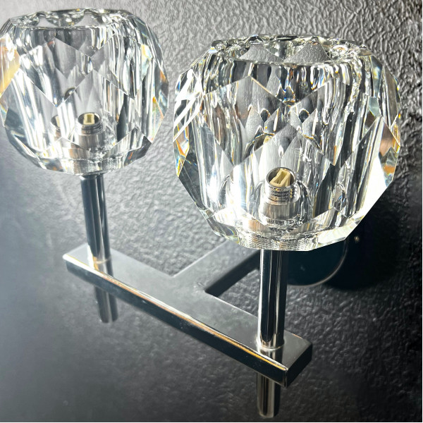 Бра Boule de Cristal Double Sconce Chrome от ImperiumLoft