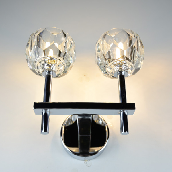 Бра Boule de Cristal Double Sconce Chrome от ImperiumLoft