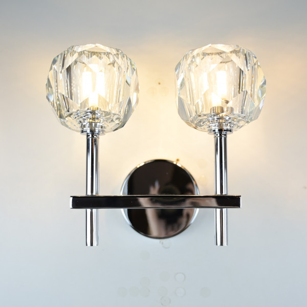 Бра Boule de Cristal Double Sconce Chrome от ImperiumLoft