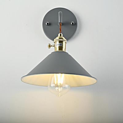 Бра с подвесным плафоном BRAID WALL Gray