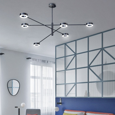 Люстра на штанге ATISSA S 6 D115 Black