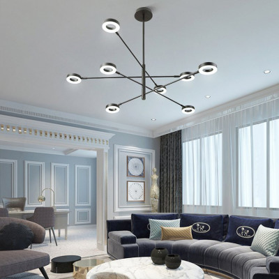 Люстра на штанге ATISSA S 6 D115 Black