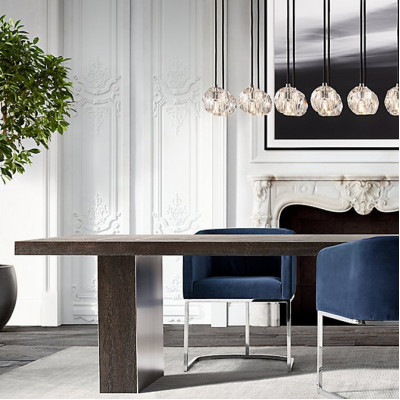 Люстра Boule De Cristal Linear Chandelier 6 Black