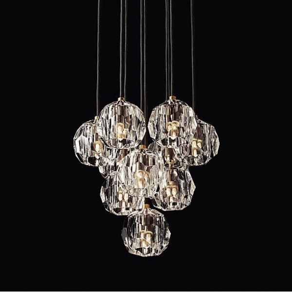 Люстра Boule De Cristal Round Cluster Chandelier 10  от ImperiumLoft