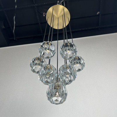 Подвесная люстра Boule De Cristal Round Cluster Chandelier 10 