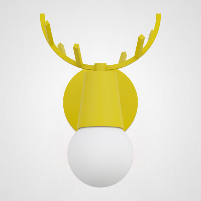 Бра с рожками DEER A Yellow