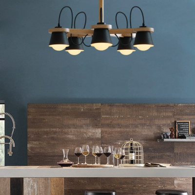 Люстра на штанге NATURA B6 Black