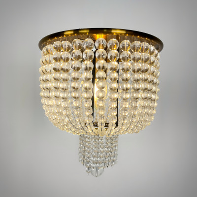 Потолочная люстра JACQUELINE WHITE SCONCE brass