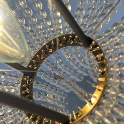 Потолочная люстра JACQUELINE WHITE SCONCE brass