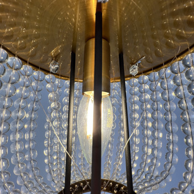 Потолочная люстра JACQUELINE WHITE SCONCE brass