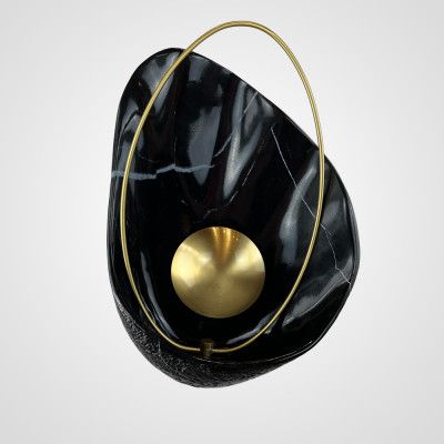 Настенный светильник CLAM Черный мрамор