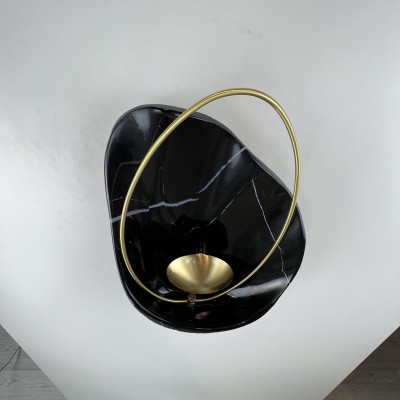 Настенный светильник CLAM Черный мрамор