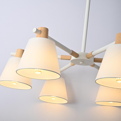 Люстра на штанге NATURA A WHITE 6