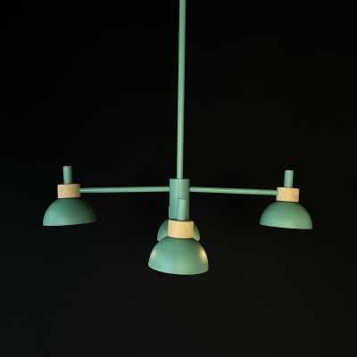 Люстра на штанге FANTA A 4 lights Green