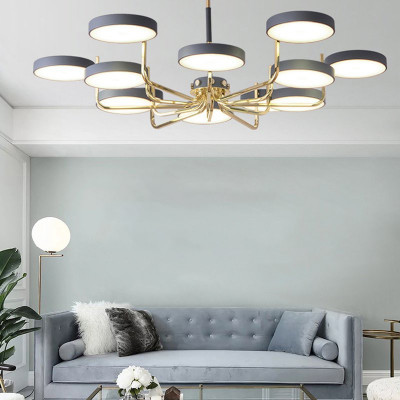 Люстра на штанге TAVIS D78 Gray