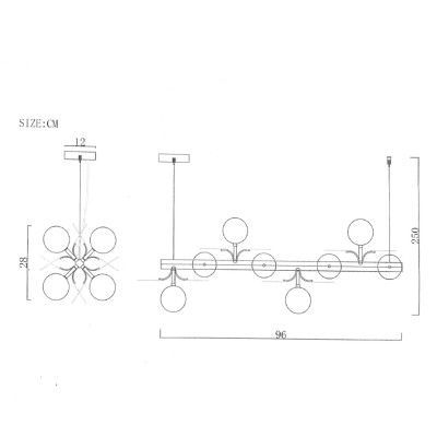 Рядный светильник Light of MATISSE L SELF L96,2 White