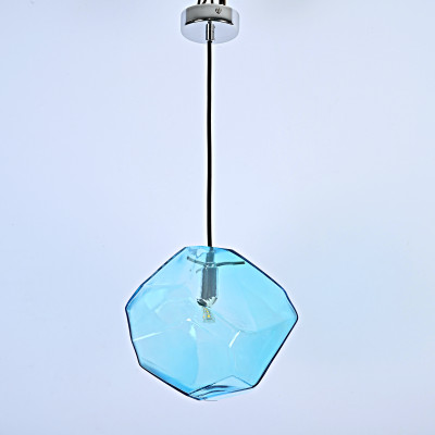 Подвесной светильник Color Ice Cube Pendant JEVIO 1 Голубой