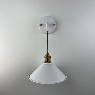 Бра с подвесным плафоном BRAID WALL White