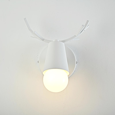 Бра с рожками DEER A White