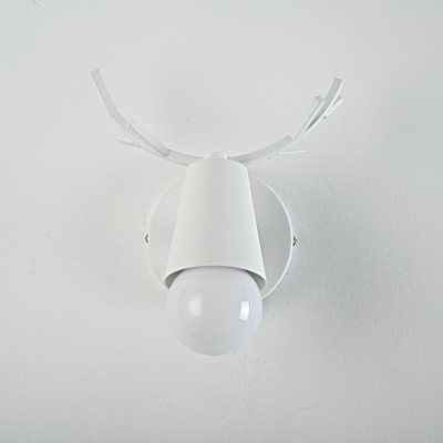Бра с рожками DEER A White