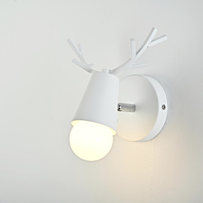 Бра с рожками DEER A White