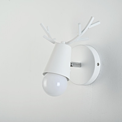 Бра с рожками DEER A White