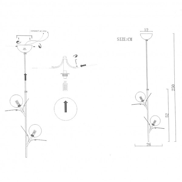 Подвесной светильник MATISSE ONE White 2 от ImperiumLoft