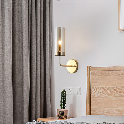 Настенный светильник Agne Blue Glass Tube wall light