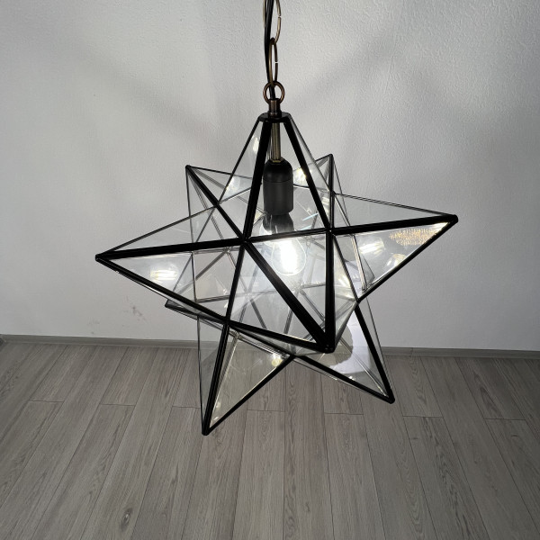 Люстра Black Star Clear Glass 40 см от ImperiumLoft