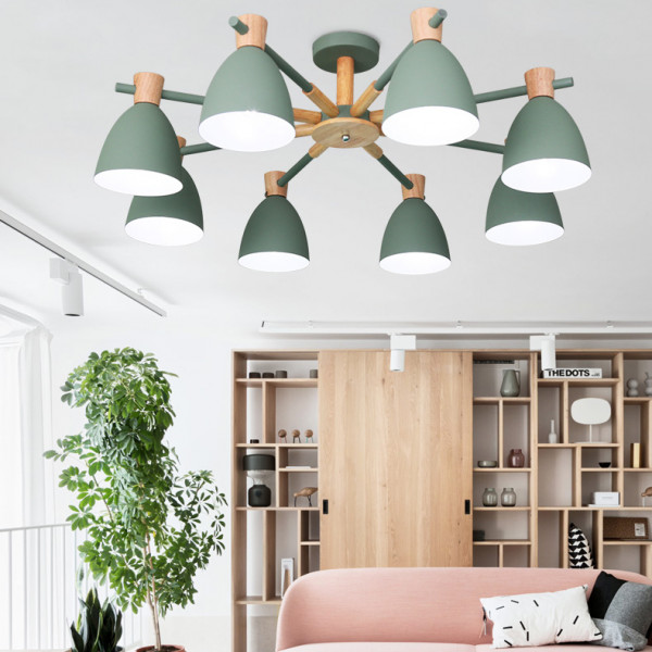 Потолочная люстра FOLKE 8 Gray от ImperiumLoft