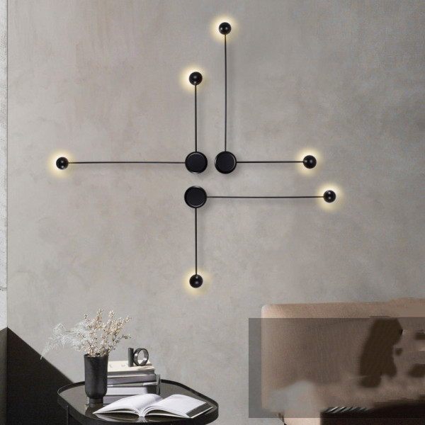 Бра Pin Wall Light A Black от ImperiumLoft