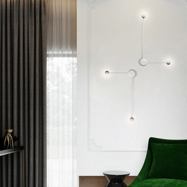 Бра Pin Wall Light A Black от ImperiumLoft