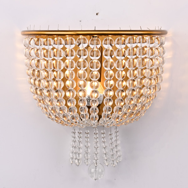 Бра JACQUELINE WHITE SCONCE brass от ImperiumLoft