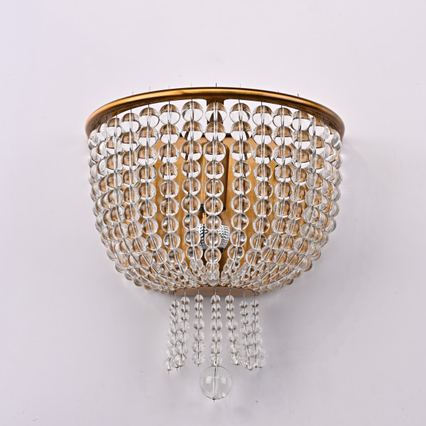 Бра JACQUELINE WHITE SCONCE brass от ImperiumLoft