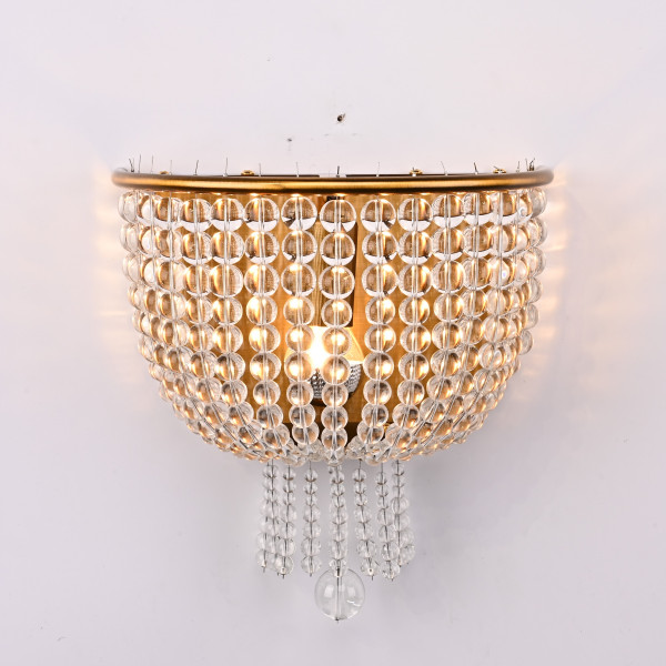 Бра JACQUELINE WHITE SCONCE brass от ImperiumLoft