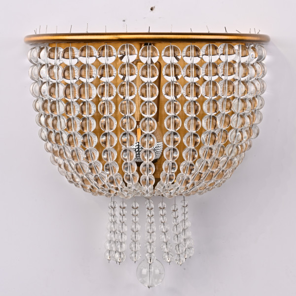 Бра JACQUELINE WHITE SCONCE brass от ImperiumLoft