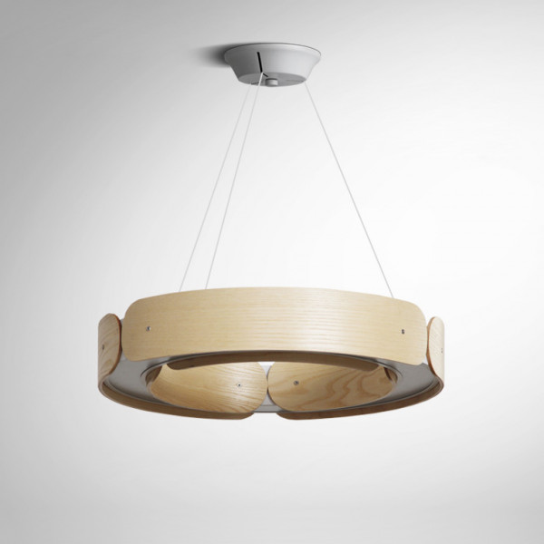 Подвесной кольцевой светильник RANGE 1 D55 Light wood от ImperiumLoft