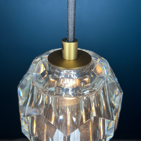 Подвесной светильник Boule De Cristal Single Rod Pendant Brass от ImperiumLoft