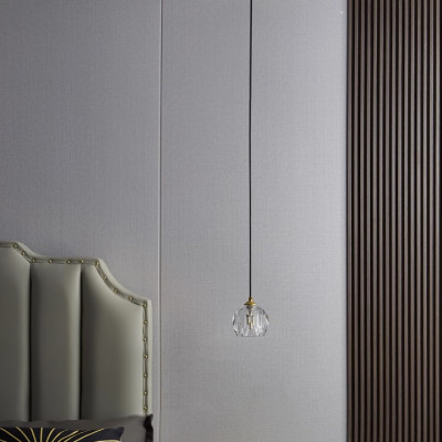 Подвесной светильник Boule De Cristal Single Rod Pendant Brass