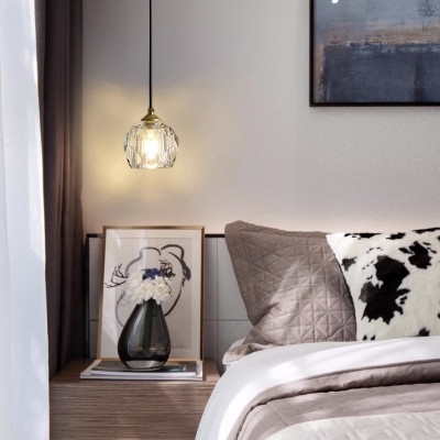 Подвесной светильник Boule De Cristal Single Rod Pendant Brass