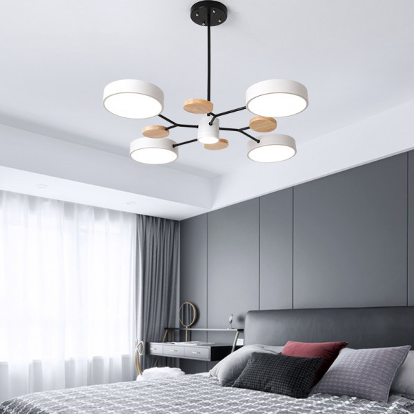 Люстра на штанге MEADE 6 lamps Grey от ImperiumLoft