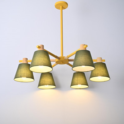 Люстра на штанге NATURA A GREEN 6